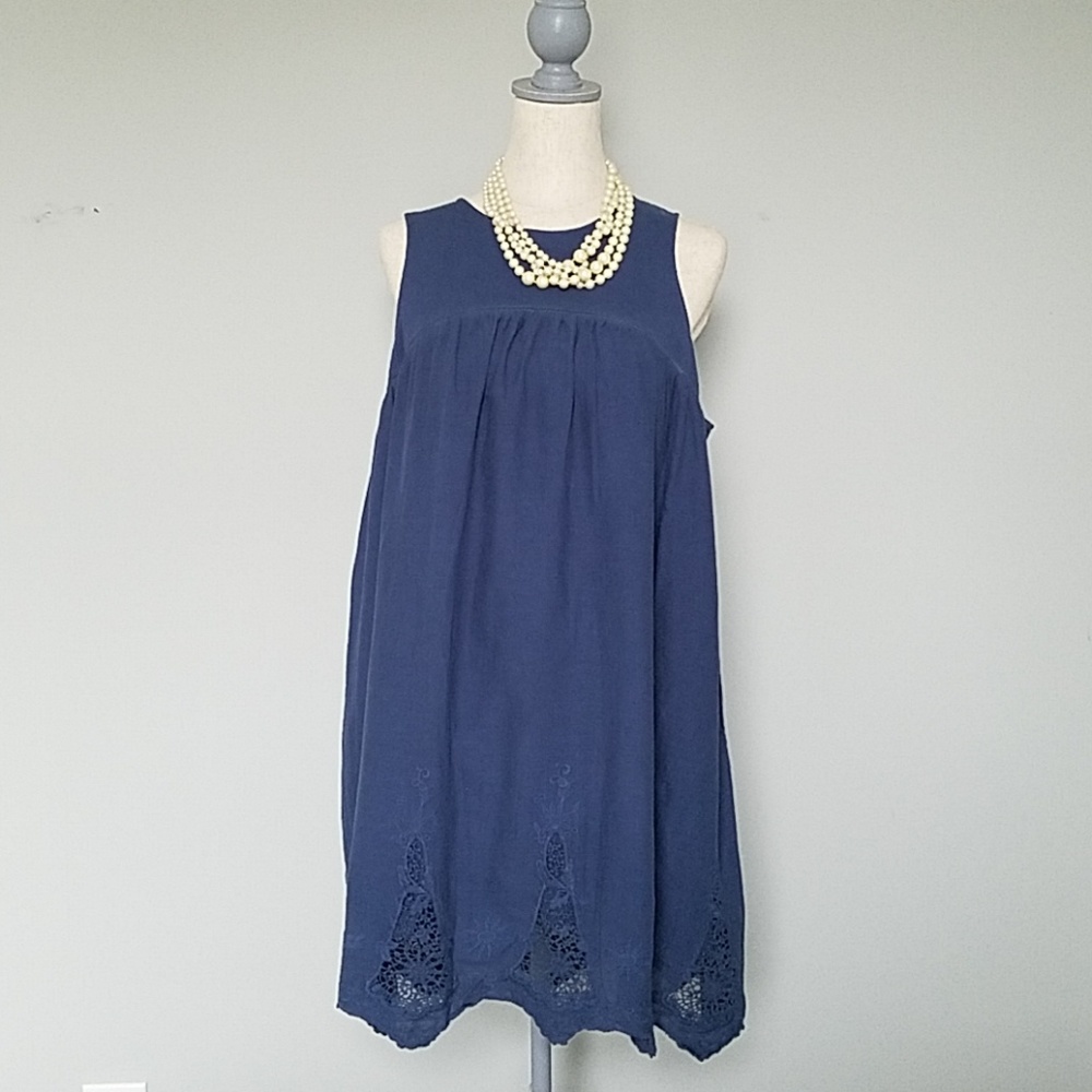Anthropologie Shein L Dress Crocheted NWT